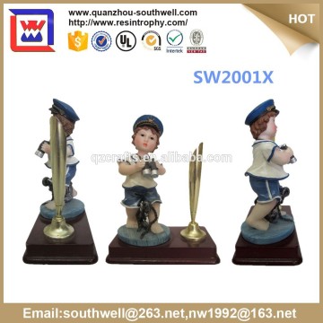 pen holder for stylus pen and polyresin revolving pen holder with cute boy figurines and resin pen holder