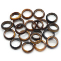 Tiger eye 6T Stone Band Rings for Women Men Healing Chakra Stackable Ring Balance Energy