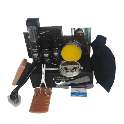 11piece set beard shampoo and conditioner set