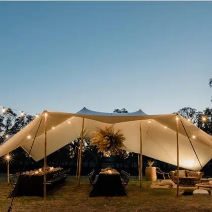 Mountain Sea Skydome Customized Large Outdoor Sunscreen Aluminum Alloy Canopy Tent