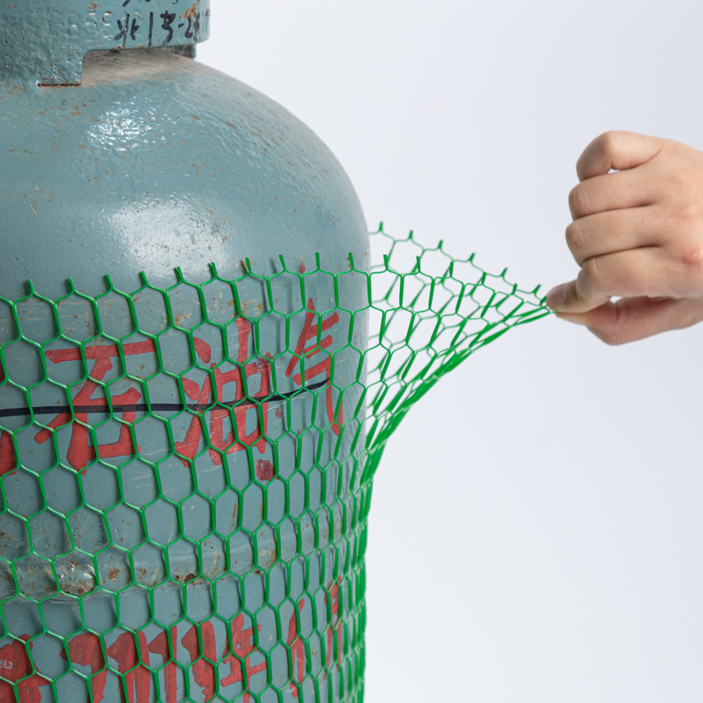 Green Steel Cylinder Protective Mesh Sleeve 3