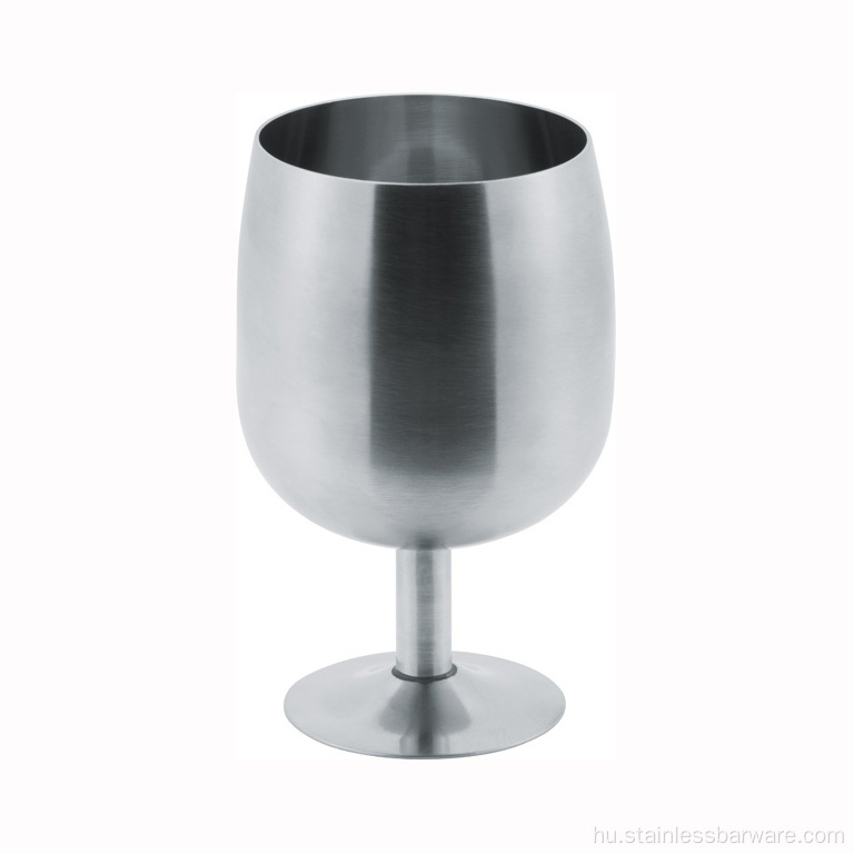 Színes egyedi, kiváló minőségű acél borospohár pohár