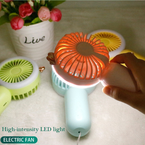 Mini Portable USB Rechargeable Night Light Fan