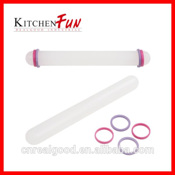 Hot Sell Non-stick Fondant Roller Rolling Pin Tools with Spacer Rings