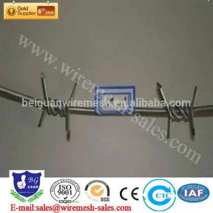 elec galvanized barbed wire