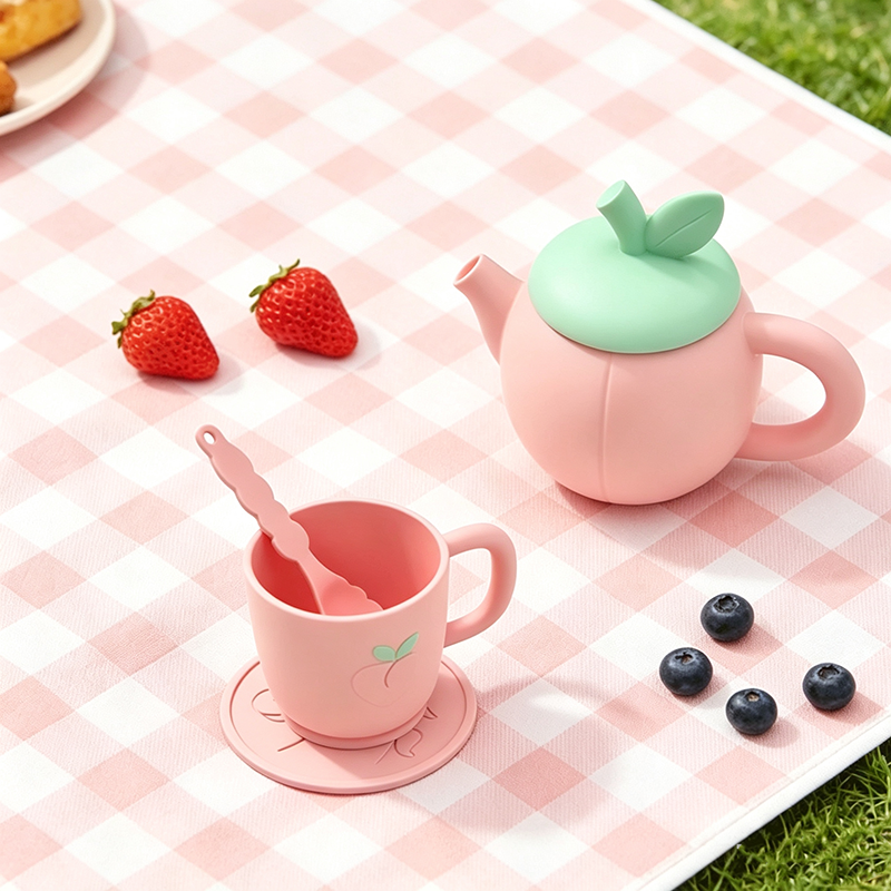 silicone tea pot set toy MFZ-G029