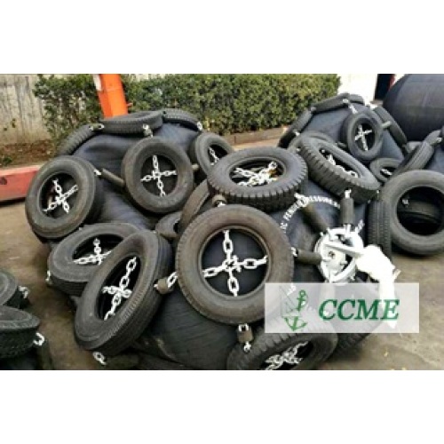 Marine Yokohama Rubber Fenders with Tyres and chains