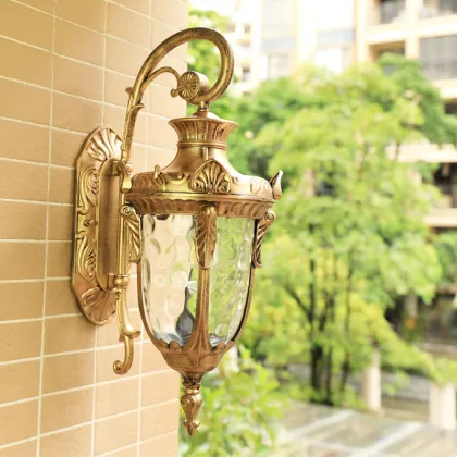 Modern Glass LED Garden Wall Lamps