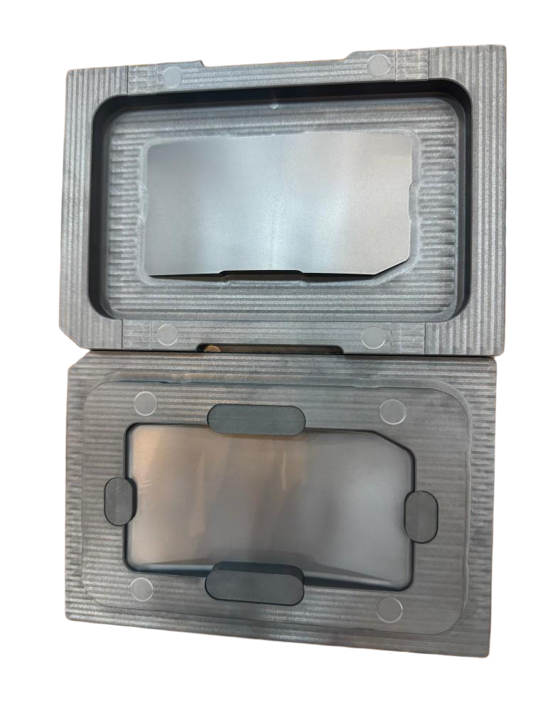 قالب جرافيت للوحة زجاجية ذات سطح منحني ساخن ثلاثي الأبعاد