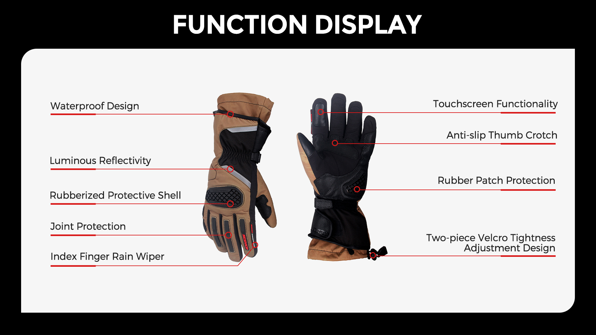 touchscreen motorcycle gloves