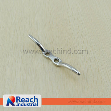 4 1/2" Nickel Plated Zinc Alloy Butterfly Cleat Rope Hook