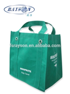 Hot sale eco foldable button non woven shopping bag