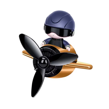 Customizable Cartoon Pilot Design PVC Car Aromatherapy Doll for Air Vent Decorations