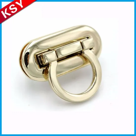 Best Brand Quality Assurance 2017 Guangzhou Nickle Color Bag Lock Parts Mini Round Turn Twist Locks For Purse