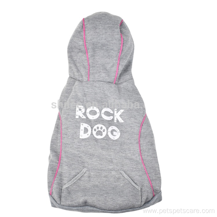 Hoodie printing Cute dog apparel pet clothes