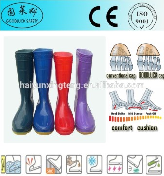 Anti-Impact Men's PVC Working Gumboots PVC Safety Gumboots
