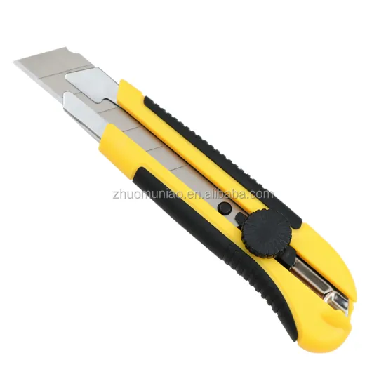 Screw Release Plastic ABS+TPR Safety 0.7mm Thickness Utility Knife