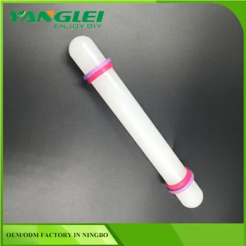 9-inch Gum Paste Rolling Pin with 2 Guides