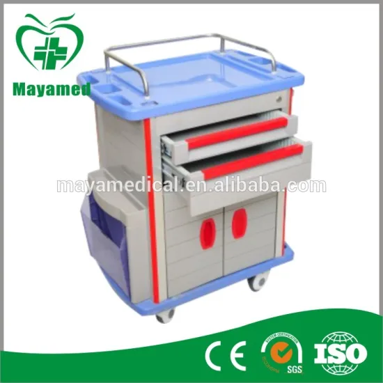 MY-R058 Luxury Hospital ABS Nursing cart/Trolley with Wheels