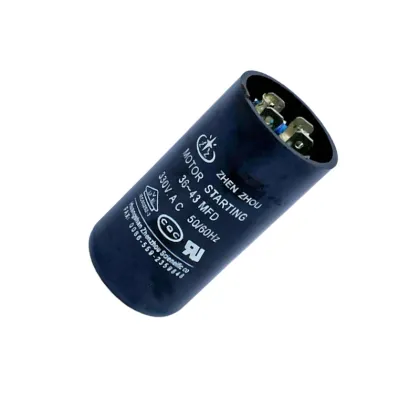 36~43 FMD Black Phenolic Aldehyde Shell Starting Capacitor