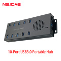 10-Port USB3.0 Hub-Übertragungsweiterung