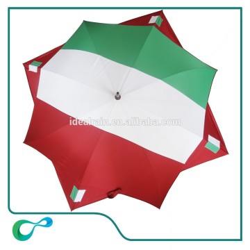 multi colors country's flag straight stick foursquare umbrella
