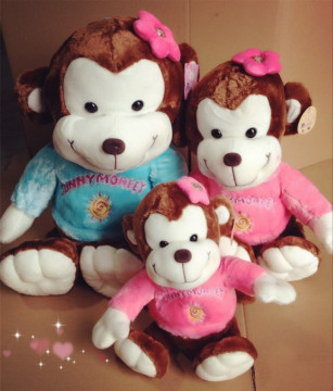 Plush Stuffed Monkey Family Toy for Gift