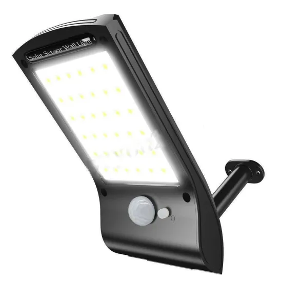 Waterproof Solar Flood Lights with Motion Sensor for Garden, Deck, and Fence