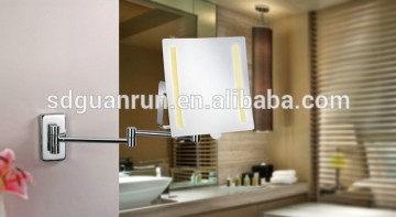 beauty makeup tool square led bathroom cheap hotel mirror