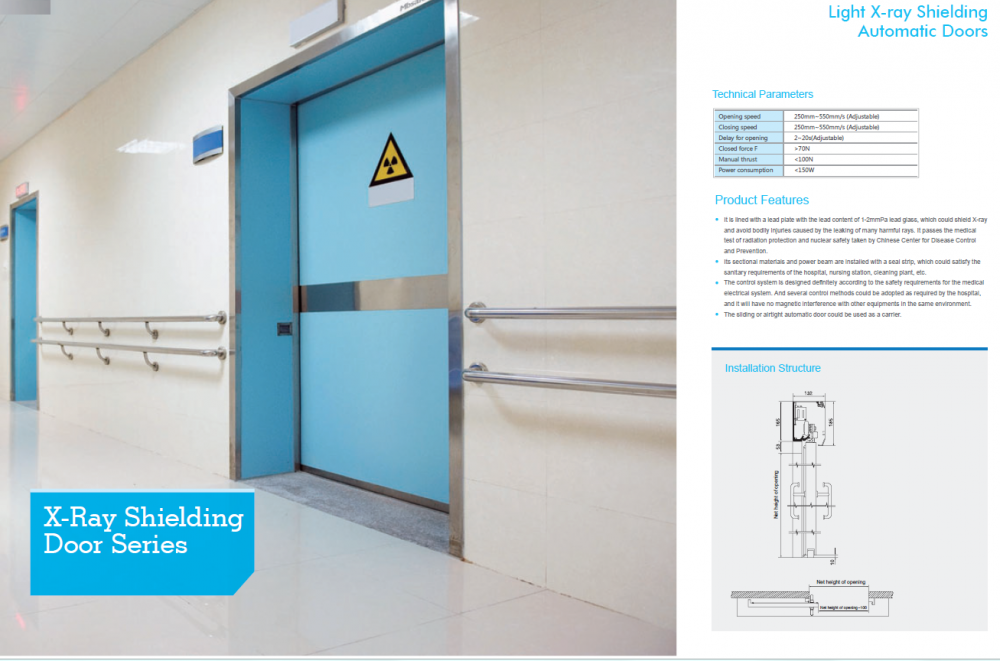 Stainless Steel Air Tight Hospital Sliding Door