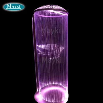 DIY Custom Decorative LED Fiber Optic Curtain Light Chandelier