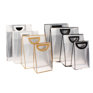 Gift portable multifunction clear plastic shopping bag