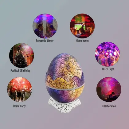 14Colors Night Lights Dinosaur Egg Projector