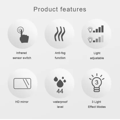 Magic Round Wall Mirror Bathroom Mirror With Lights