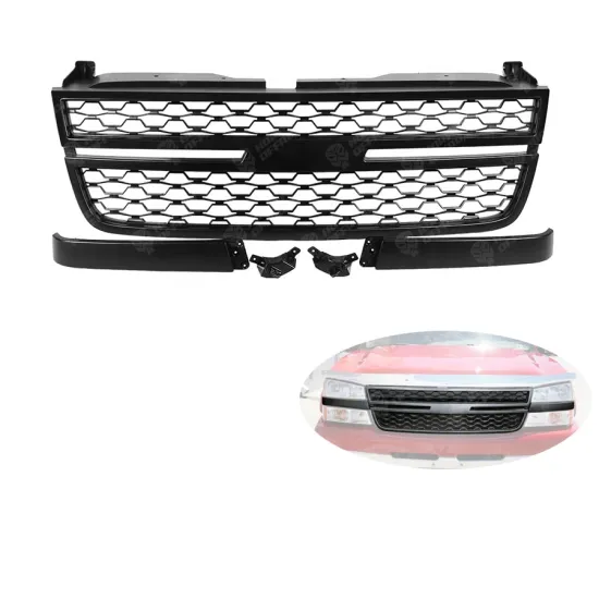 ABS Black Front Hood Bumper Grille for Silverado 1500 2005-2006