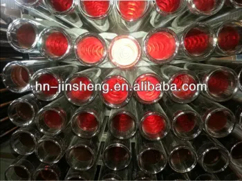 Three target solar metal glass vacuum tube