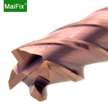 Maifix 1PCS HRC60 4 Flute 1-4mm Cutting Alloy Carbide Tungsten Steel Coated Milling Cutter End Mill