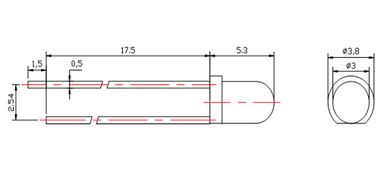 3mm LED