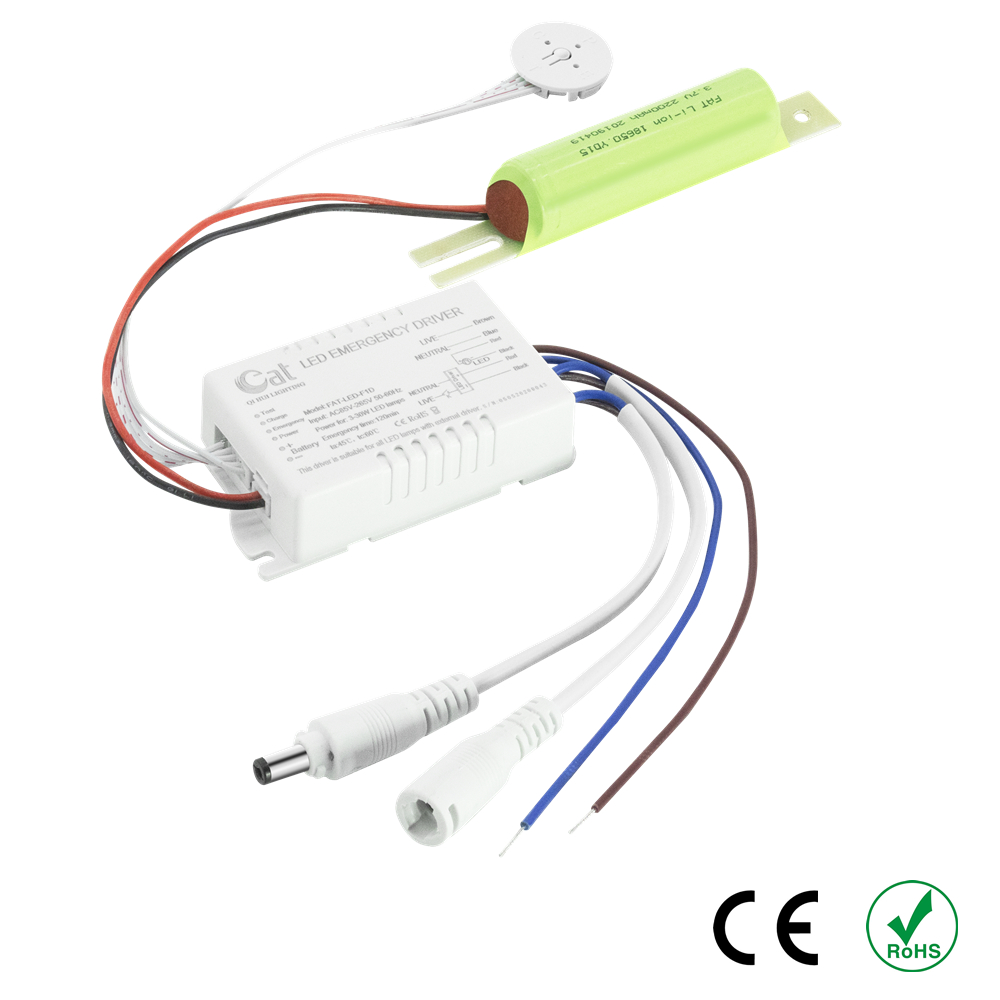 Extern Li-Ion Battery Backup Emergency LED-drivrutin