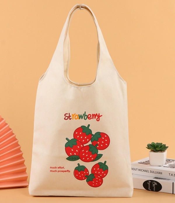 Female Literary Single Shoulder Cotton Bag
