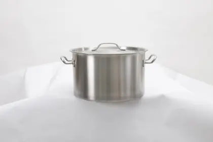Miniature stainless steel stew pot