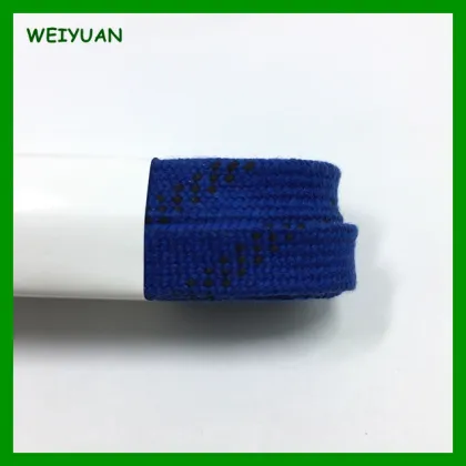 New style cotton ice blue shoelaces waxed supplier