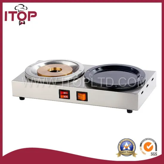 1-warmer & 1-boiler stainless steel electric Coffee maker