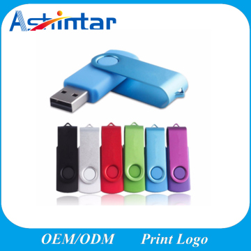 Colorful Plastic USB Memory Metal USB Flash Drive Swivel Pendrive USB Stick
