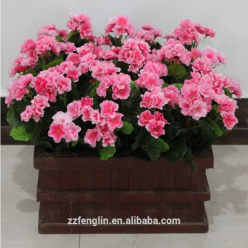 35cm 7 heads silk cheap wholesale artificial geranium flower bush for home office indoor decoration