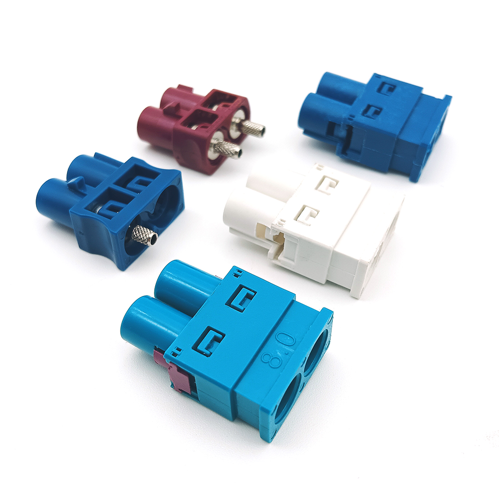 Automotive Dual Fakra Male Plug Coaxial Adapter