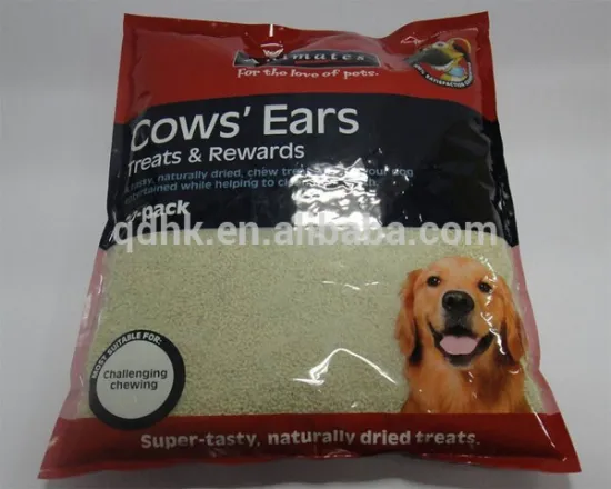 Dog food packaging bag with clear window wiht Hi-Q