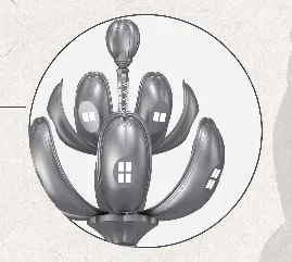 Classic Chinese High Brightness Combination Street Lamp