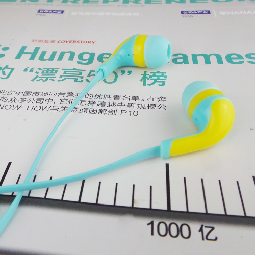 Wholesale Flat Cable Easy To Store in-ear Earphones For Promotion