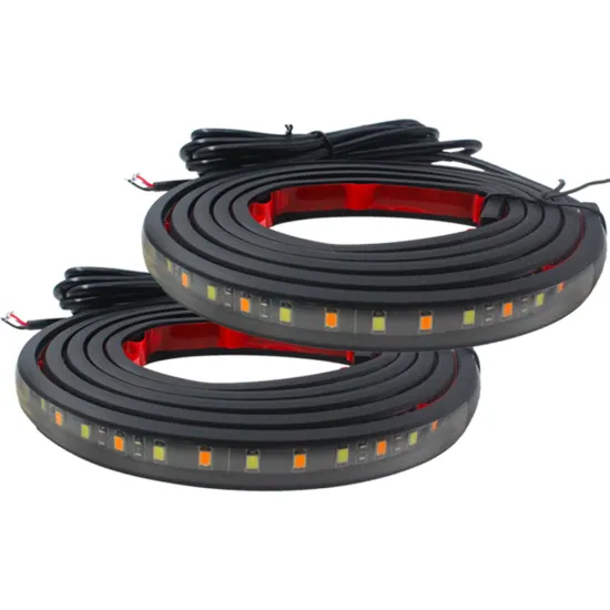 Car Dual Color White + Amber Ambient LED Light Strip for Exterior Decoration